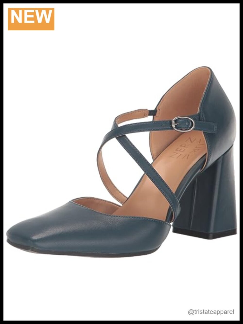 Naturalizer Leesha Strappy Closed Toe Block Heel Pump | Women's Dress Shoes